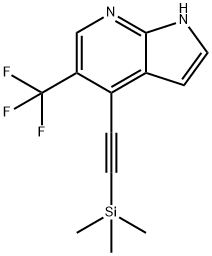 5-(三氟甲基)-4-((三甲基甲硅烷基)乙炔基)-7H-吡咯并[2,3-B]吡啶, 1261365-60-9, 結(jié)構(gòu)式