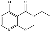 3-Pyridinecarboxylic acid, 4-chloro-2-Methoxy-, Methyl ester Struktur