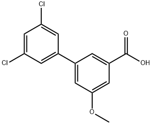 3-(3,5-Dichlorophenyl)-5-Methoxybenzoic acid, 1261954-74-8, 結(jié)構(gòu)式