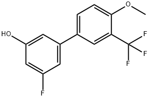[1,1'-Biphenyl]-3-ol, 5-fluoro-4'-methoxy-3'-(trifluoromethyl)- Struktur