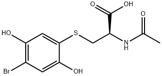 2-bromo-5-(N-acetylcystein-S-yl)hydroquinone Struktur