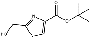 4-Thiazolecarboxylic acid, 2-(hydroxyMethyl)-, 1,1-diMethylethyl ester Struktur