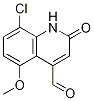 8-chloro-5-Methoxy-2-oxo-1,2-dihydroquinoline-4-
carbaldehyde Struktur