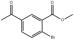 5-Acetyl-2-bromo-benzoic acid methyl ester, 1263286-07-2, 結(jié)構(gòu)式