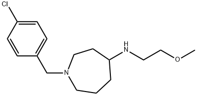 1-(4-chlorobenzyl)-N-(2-Methoxyethyl)azepan-4-aMine Struktur