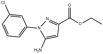 5-氨基-1-(3-氯苯基)-1H-吡唑-3-甲酸乙酯, 1264047-21-3, 結(jié)構(gòu)式