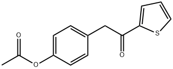 4-ACETOXYBENZYL 2-THIENYL KETONE Structure