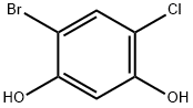 1,3-BENZENEDIOL, 4-BROMO-6-CHLORO- Struktur