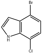 4-BROMO-7-CHLORO-1H-INDOLE Struktur