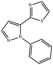 2-(1-phenyl-1H-pyrazol-5-yl)thiazole Struktur