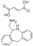 6-Aminomethyl-6,11-dihydro-5H-dibenz[b,e]azepine (E)-2-butenedioate Struktur