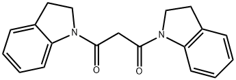 1,3-BIS-(2,3-DIHYDRO-INDOL-1-YL)-PROPANE-1,3-DIONE Struktur
