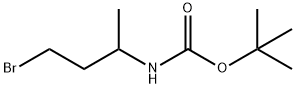 (3-Bromo-1-methylpropyl)carbamic acid tert-butyl ester Struktur
