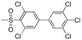 4-Methylsulfonyl-3,3',4',5,5'-pentachlorobiphenyl Struktur