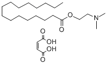 Hexadecanoic acid, 2-(dimethylamino)ethyl ester, (Z)-2-butenedioate (1 :1) Struktur