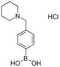 [4-(Piperidin-1-ylmethyl)phenyl]boronic acid hydrochloride Struktur