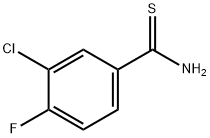 3-CHLORO-4-FLUOROTHIOBENZAMIDE Struktur