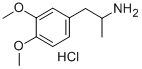 3,4-dimethoxyamphetamine hydrochloride Struktur