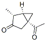 Bicyclo[3.1.0]hexan-3-one, 1-acetyl-4-methyl-, [1R-(1alpha,4alpha,5alpha)]- (9CI) Structure