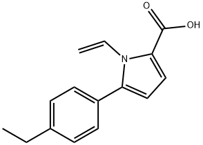 5-(4-ETHYL-PHENYL)-1-VINYL-1H-PYRROLE-2-CARBOXYLIC ACID Struktur