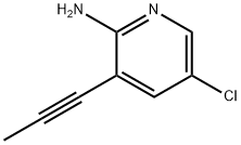 2-PyridinaMine, 5-chloro-3-(1-propyn-1-yl)- Struktur