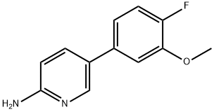 5-(4-Fluoro-3-Methoxyphenyl)pyridin-2-aMine Struktur