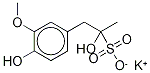 α,4-Dihydroxy-3-methoxy-α-methyl-benzeneethanesulfonic Acid Potassium Salt Struktur
