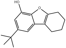 4-Dibenzofuranol, 2-(1,1-diMethylethyl)-6,7,8,9-tetrahydro- Struktur