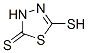 1,3,4-Thiadiazole-2(3H)-thione,  5-mercapto- Struktur
