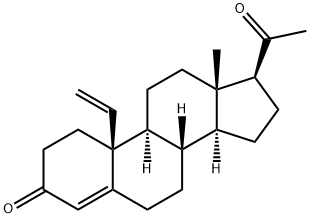 10-Vinyl-19-norpregn-4-ene-3,20-dione Struktur