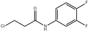 3-CHLORO-N-(3,4-DIFLUOROPHENYL)PROPANAMIDE Structure
