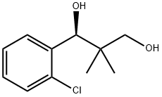(1S)-1-(2-chlorophenyl)-2,2-dimethylpropane-1,3-diol Struktur