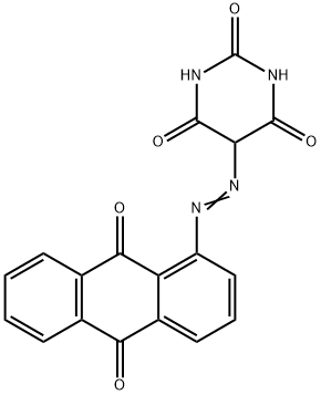 5-(anthraquinon-1-ylazo)barbituric acid  Struktur