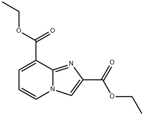 IMidazo[1,2-a]pyridine-2,8-dicarboxylic acid, 2,8-diethyl ester Struktur