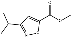 5-Isoxazolecarboxylicacid,3-(1-methylethyl)-,methylester(9CI) Struktur