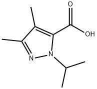 1-isopropyl-3,4-diMethyl-1H-pyrazol-5-carboxylic acid Struktur