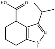 3-isopropyl-4,5,6,7-tetrahydro-1H-indazol-4-carboxylic acid Struktur