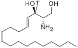D(+) ERYTHRO-2-AMINO-4-TRANS-OCTADECENE-1,3-DIOL [3-3H] Structure