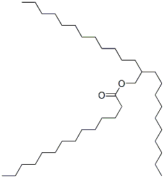 Tetradecanoic acid, 2-decyltetradecyl ester Struktur