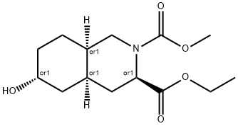 3-Ethyl  2-Methyl  6-hydroxyoctahydroisoquinoline-2,3(1H)-dicarboxylate Struktur
