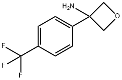 3-(4-(Trifluoromethyl)phenyl)oxetan-3-amine Struktur