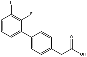 4-(2,3-Difluorophenyl)phenylacetic acid Structure