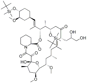 24,32-Bis-O-(tert-butyldiMethylsilyl)-37,38-dehydro-37,38-dihydroxy TacroliMus, 1356932-17-6, 結(jié)構(gòu)式
