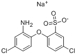 Sodium 2-amino-4,4'-dichlorodiphenylether-2'-sulfonate Struktur