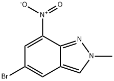 5-bromo-2-methyl-7-nitro-2H-indazole, 1363383-35-0, 結(jié)構(gòu)式