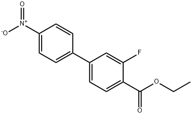 Ethyl 2-fluoro-4-(4-nitrophenyl)benzoate Struktur