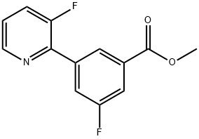 Methyl 3-fluoro-5-(3-fluoropyridin-2-yl)benzoate, 1365273-04-6, 結(jié)構(gòu)式
