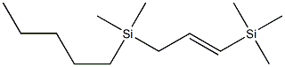 1-Trimethylsilyl-3-(dimethyl-n-pentylsilyl)propene Struktur
