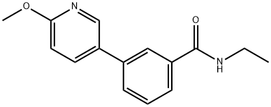 N-Ethyl-3-(6-Methoxypyridin-3-yl)benzaMide Struktur