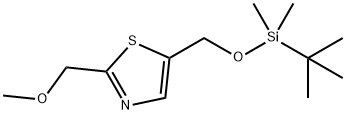 5-(((tert-Butyldimethylsilyl)oxy)methyl)-2-(methoxymethyl)thiazole Struktur